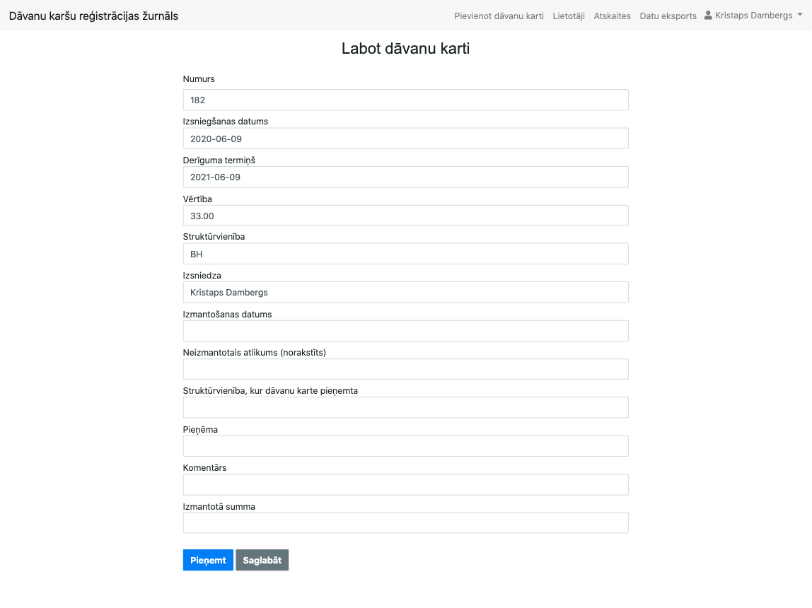 Main page