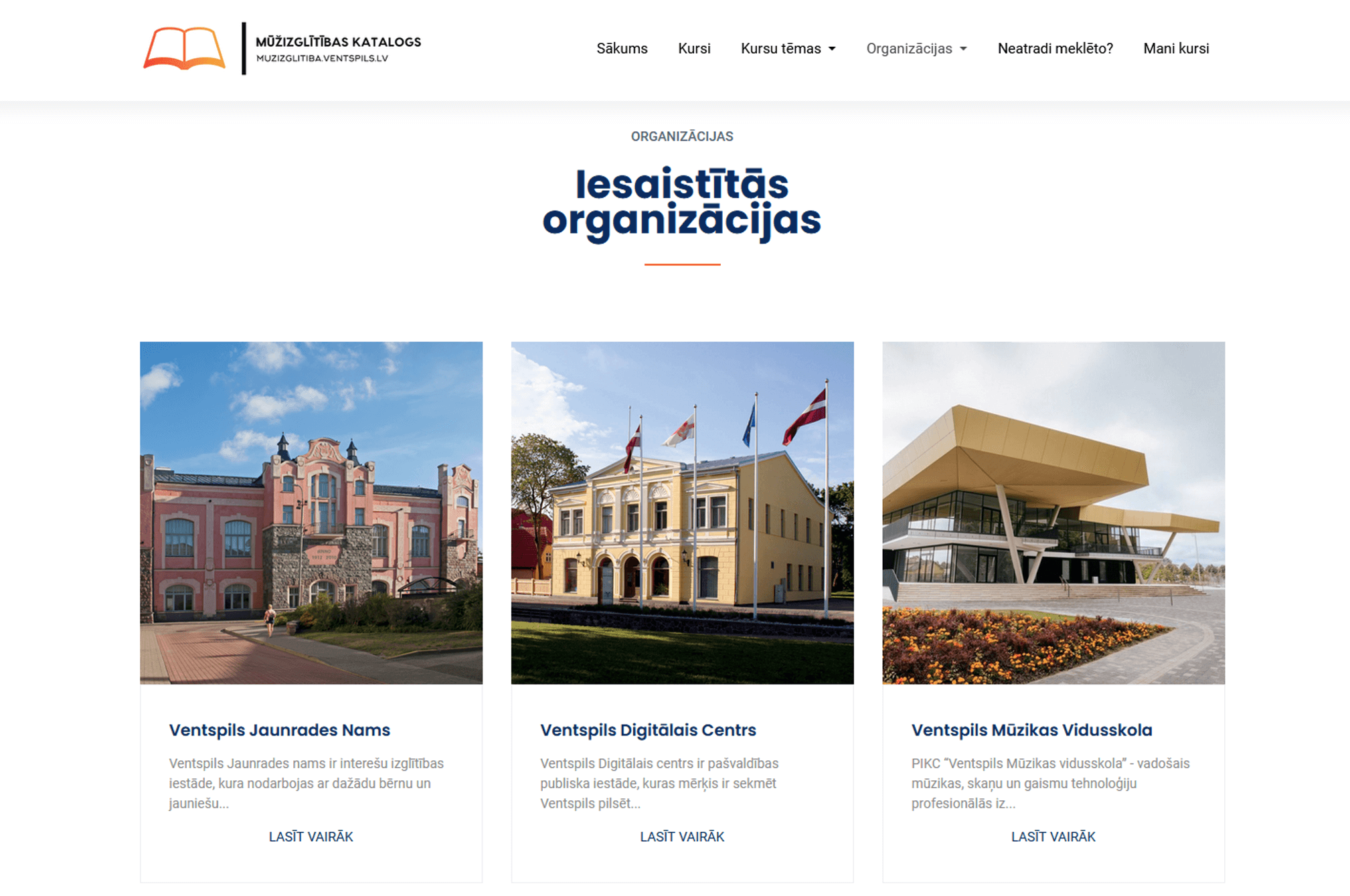 Login page